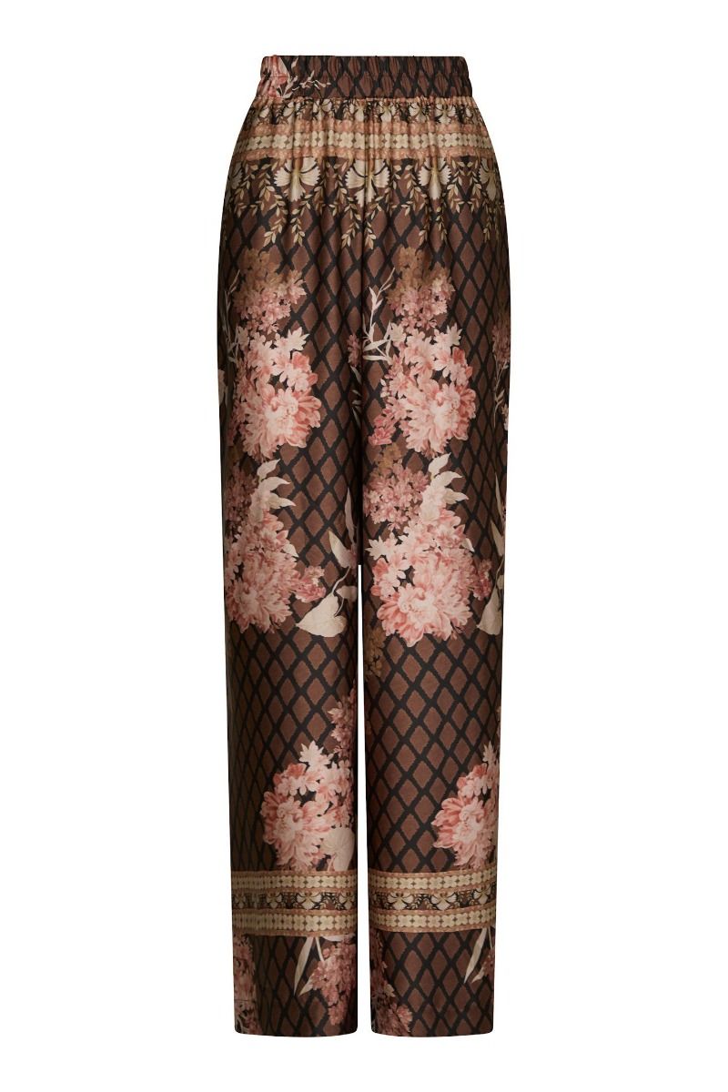 Neo Noir - Bukser - Lunet Botanical Border Pants - Black