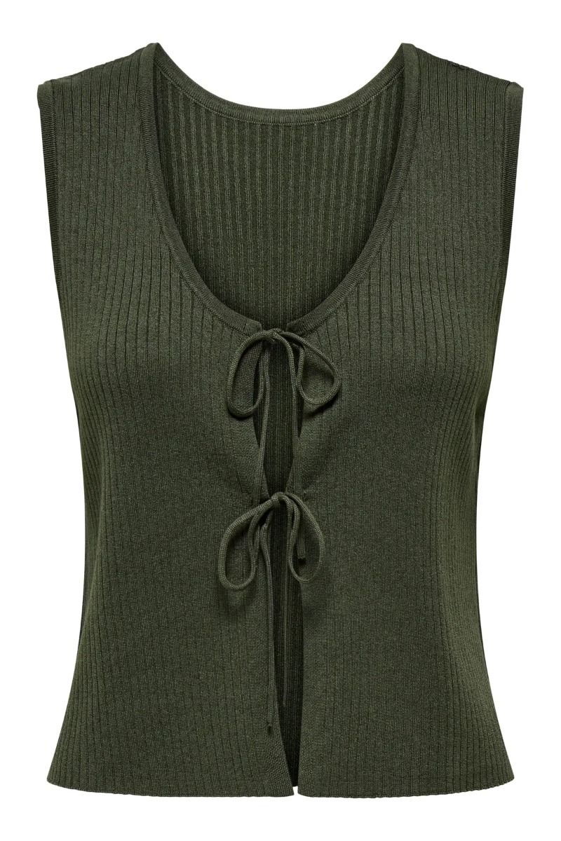 JDY - Top - Alexandra S/L Reversible Tie Top - Beluga