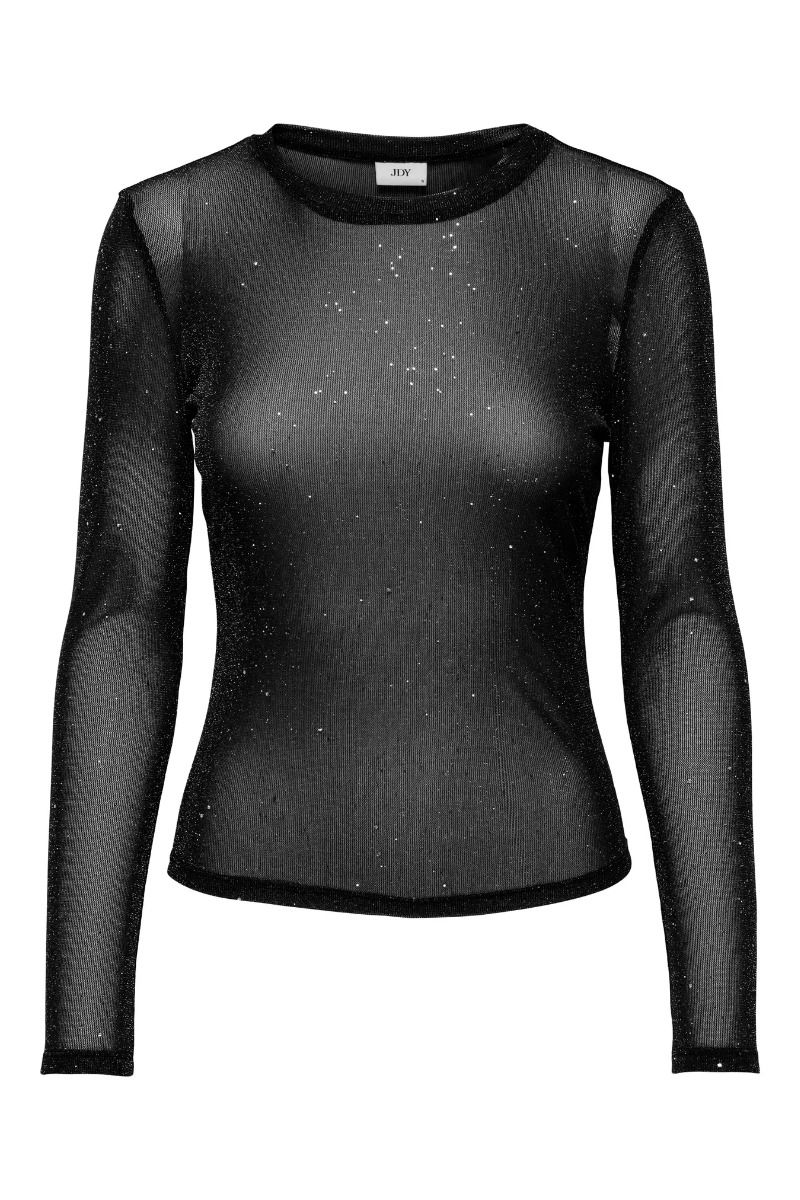 JDY - Top - Kia Elsa L/S O Neck Top - Black