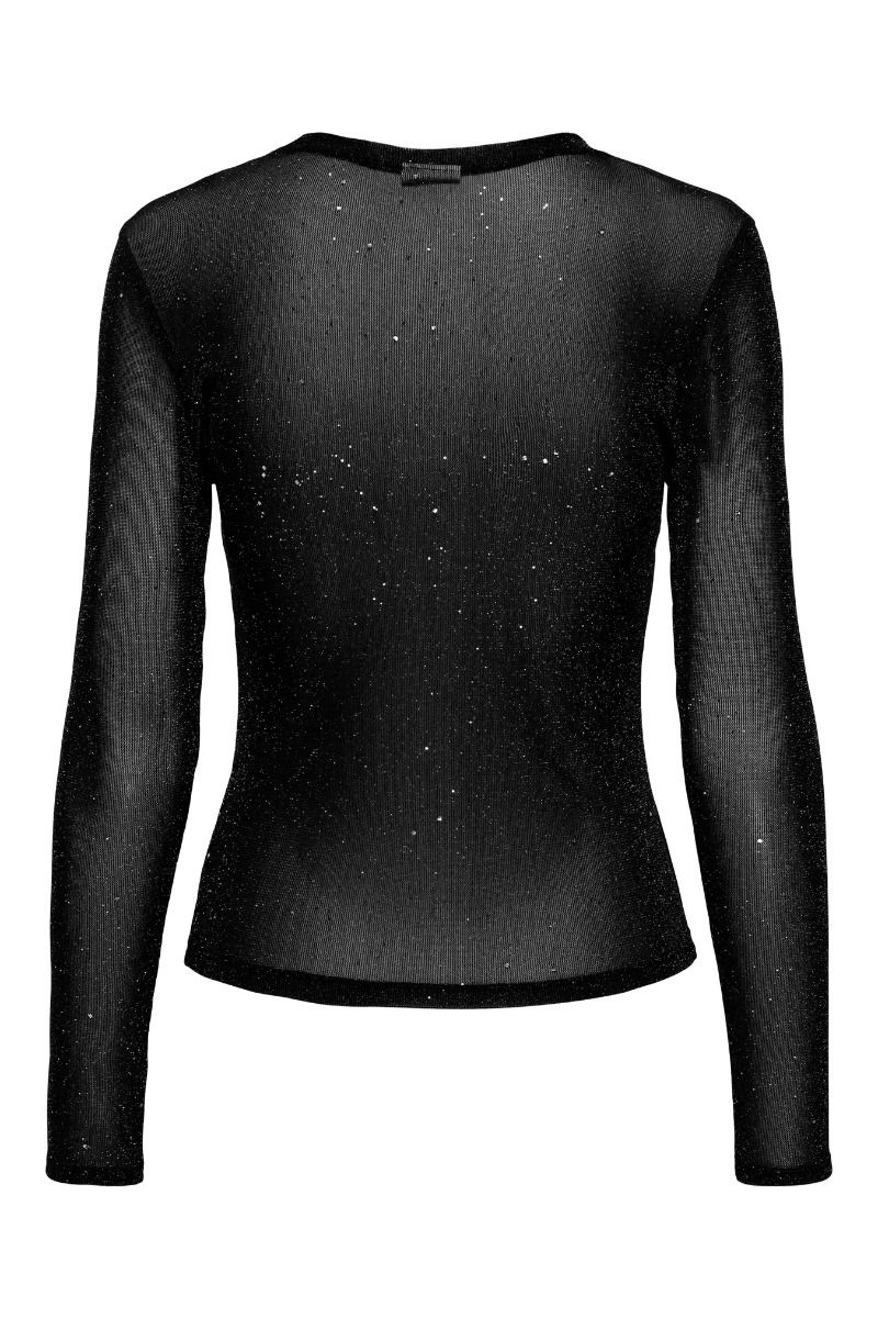 JDY - Top - Kia Elsa L/S O Neck Top - Black