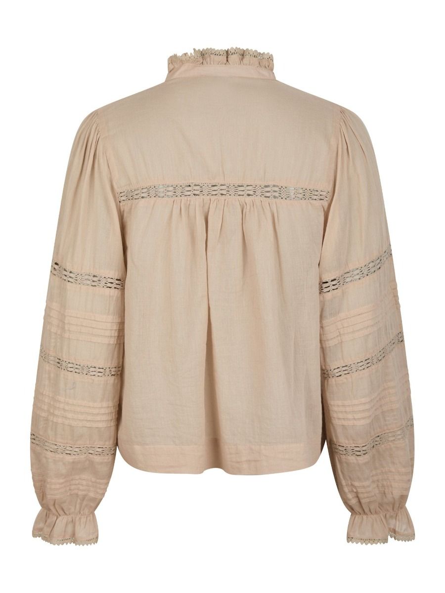 Neo Noir - Bluse - Lyla S Voile Blouse - Toffee