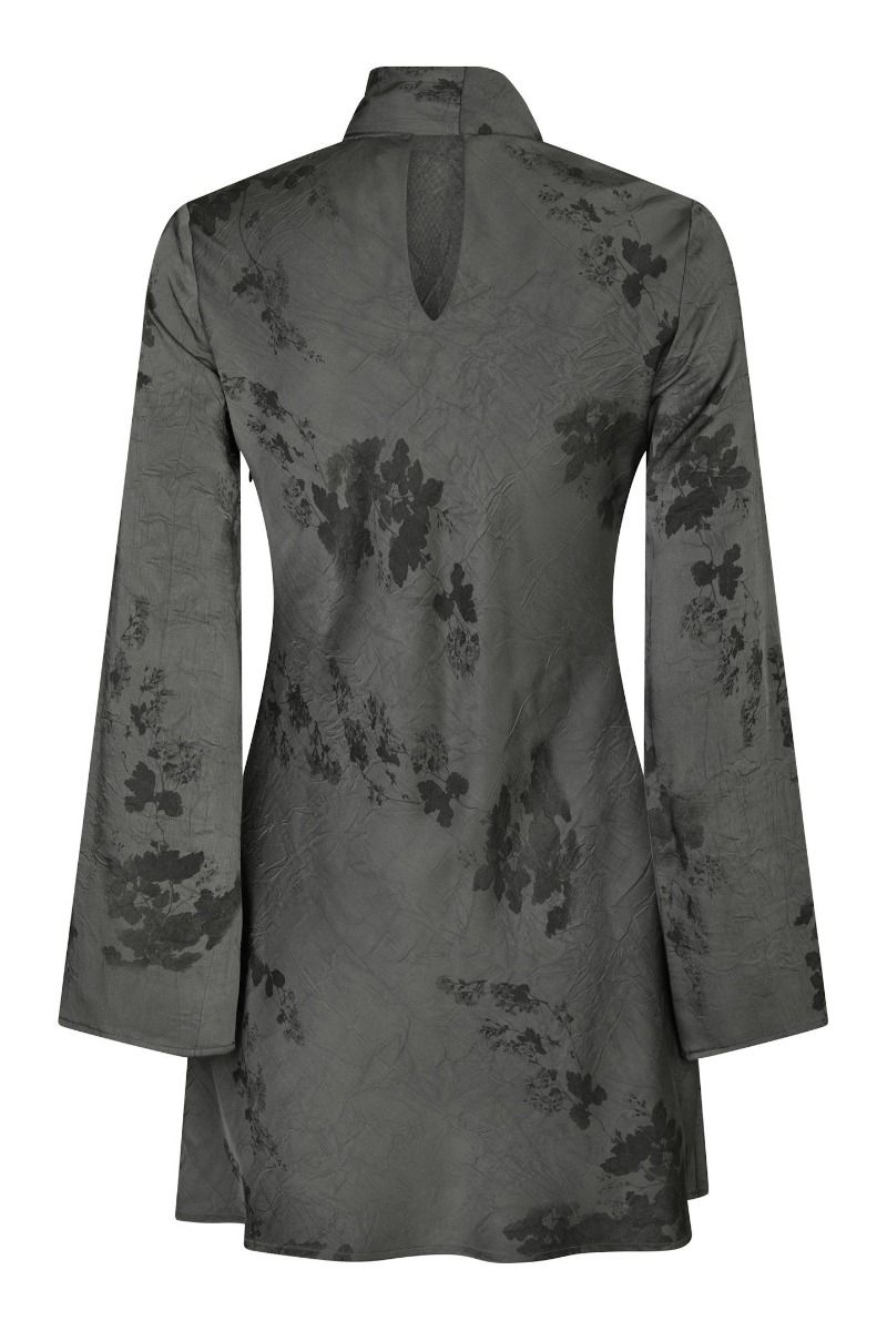 Neo Noir - Kjole - Lyra Faded Flower Print Dress - Grey (Levering slut oktober)
