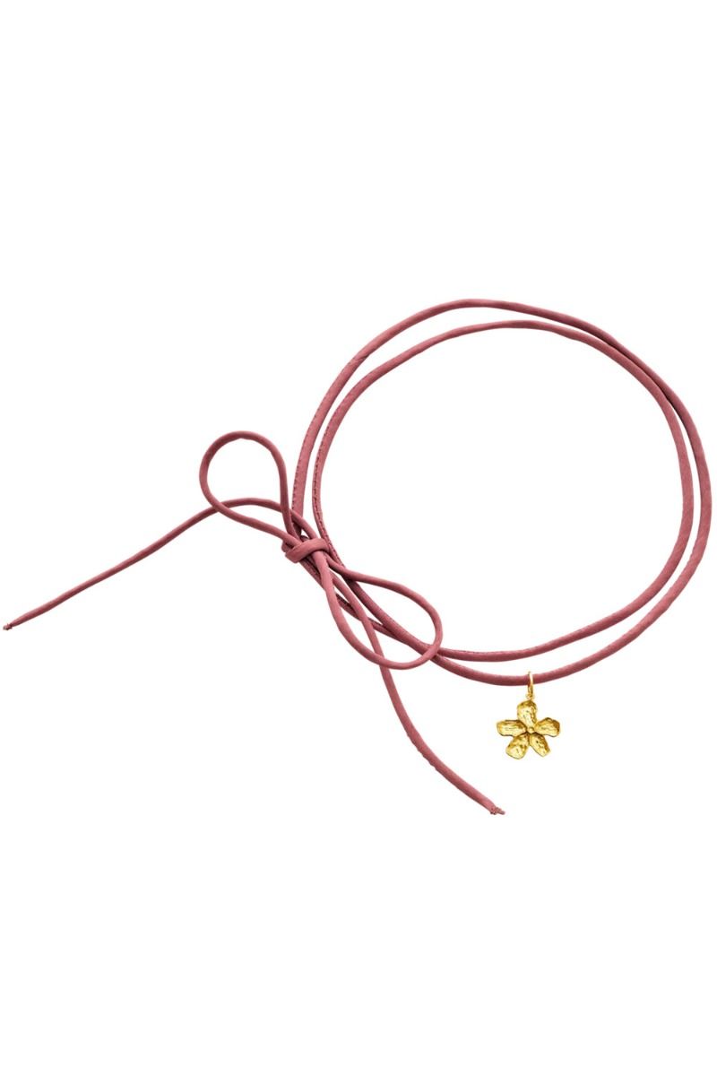 Maanesten - Necklace - Rosa Choker - Guld