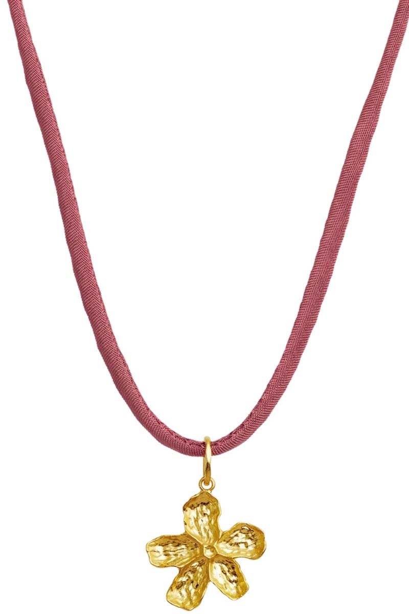 Maanesten - Necklace - Rosa Choker - Guld