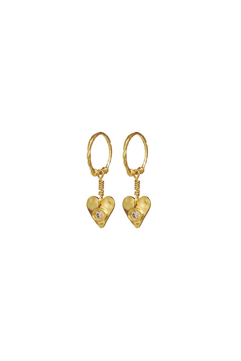 Maanesten - Øreringe - Hestia Earring - Guld
