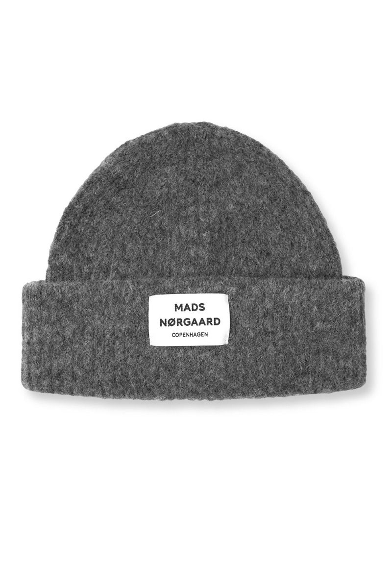 ❤︎ Mads Nørgaard - Hue - Tosca Anju Hat - Dark Grey Melange