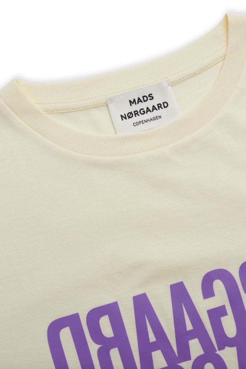 Mads Nørgaard - T-shirt - Single Organic Trenda P Tee - Vanilla Ice