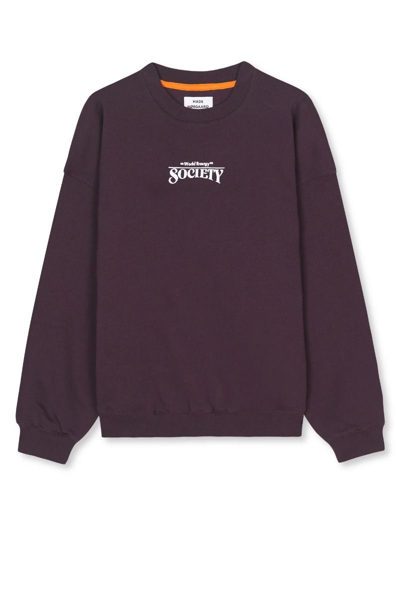 Mads Nørgaard - Sweat - Organic Sweat Atli Sweatshirt - Plum Perfect