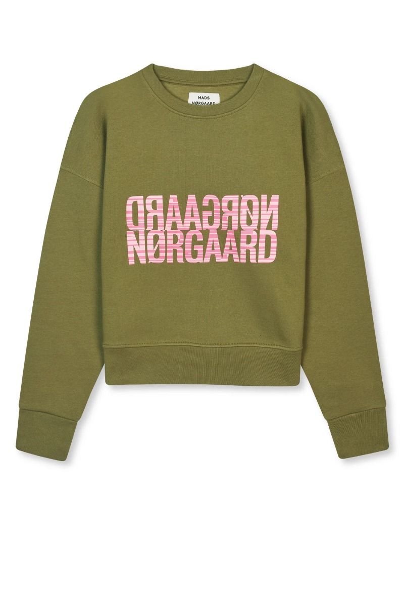 Mads Nørgaard - Sweatshirt - Organic Sweat Tilvina Sweatshirt - Martini Olive