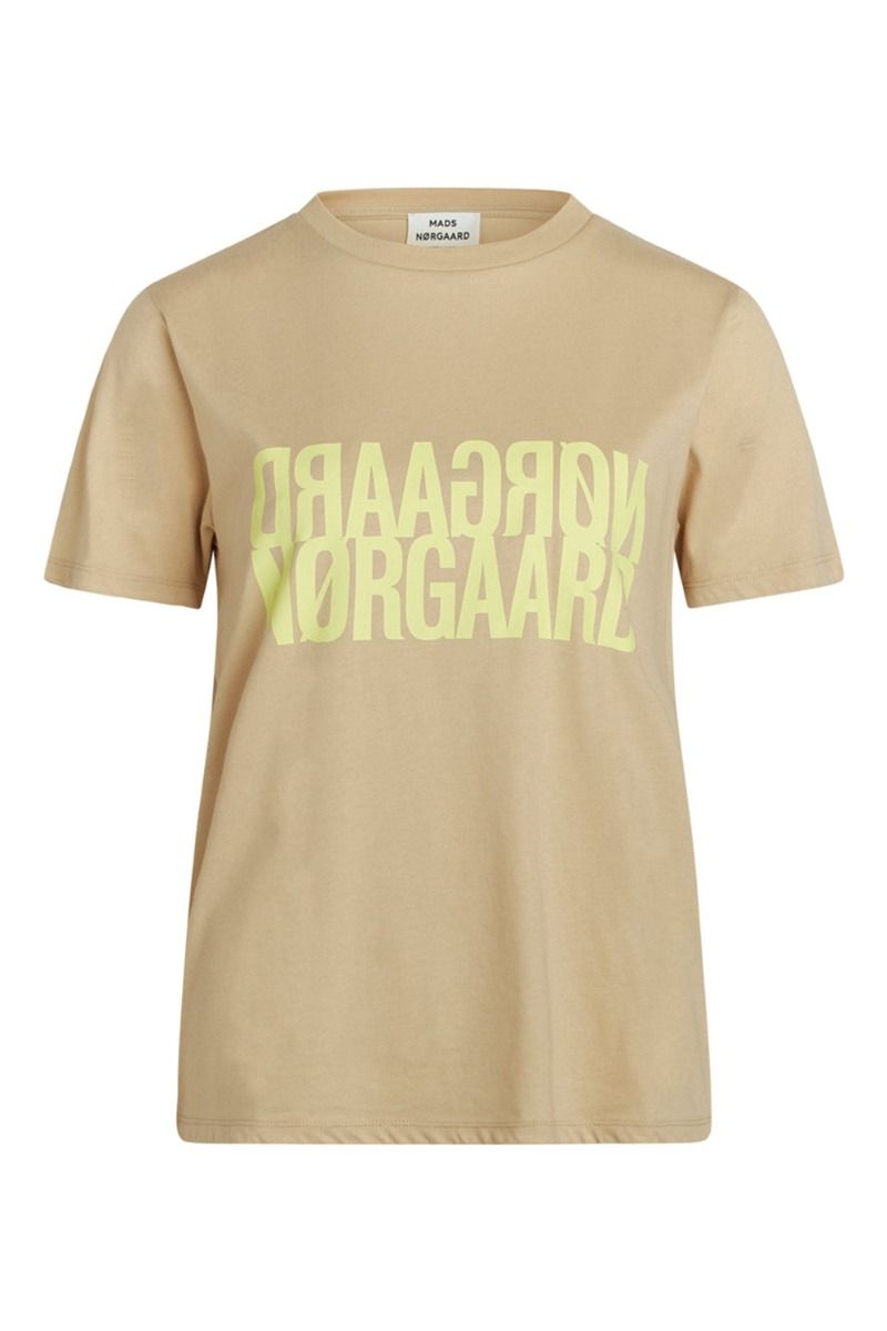 Mads Nørgaard - T-shirt - Single Organic Trenda P Tee - Croissant