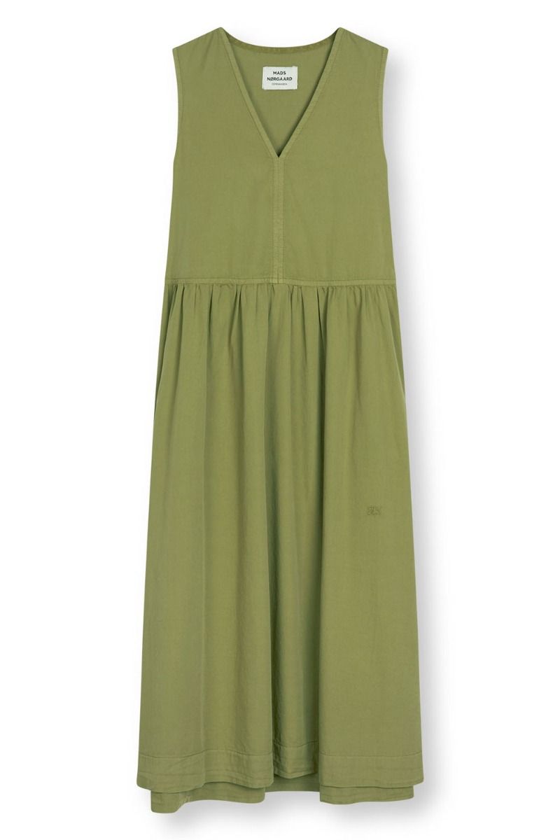 Mads Nørgaard - Kjole - Leo Twill Rody Dress - Mosstone