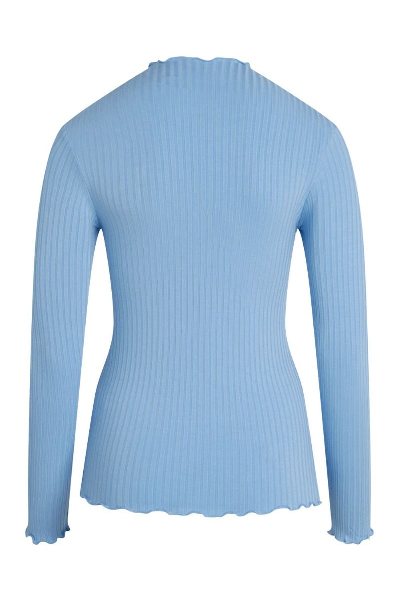 Mads Nørgaard - Bluse - 5x5 Solid Trutte Top - Della Robbia Blue