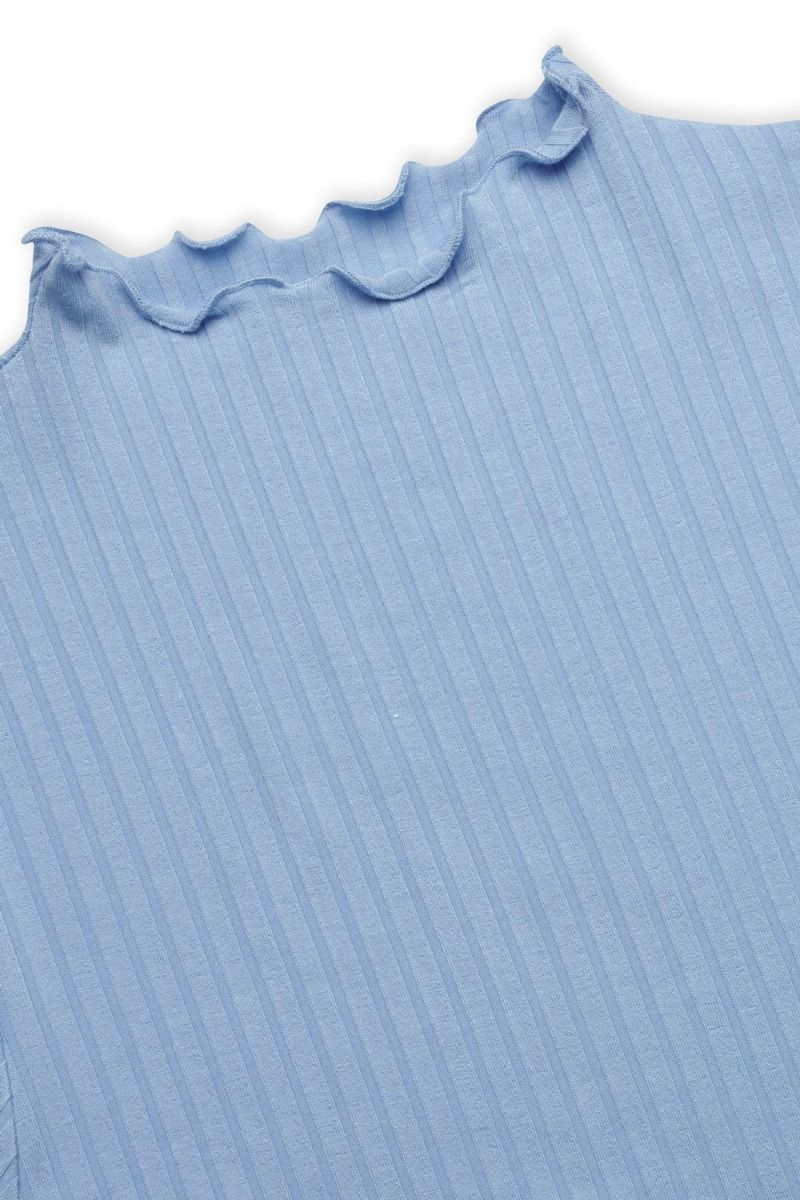 Mads Nørgaard - Bluse - 5x5 Solid Trutte Top - Della Robbia Blue