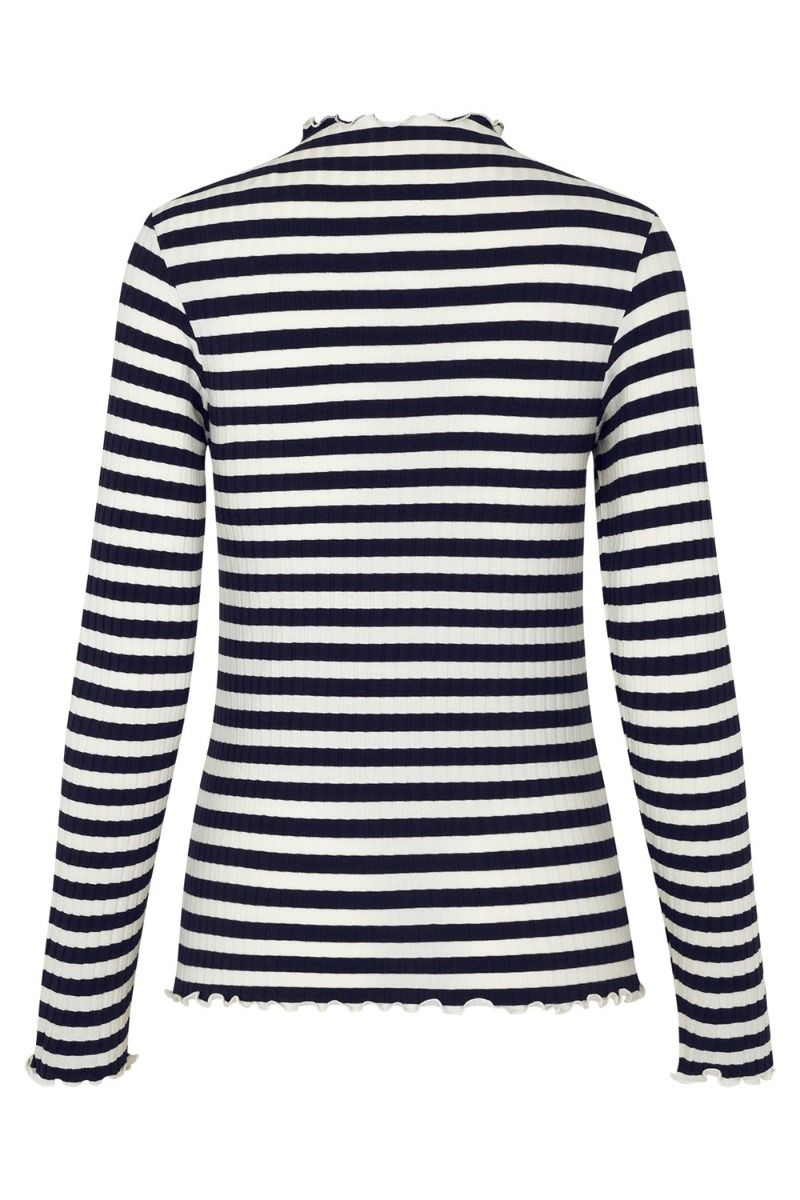 Mads Nørgaard - Bluse - 5x5 Stripe Trutte Tee 5X5 - Stripe/Deep Well