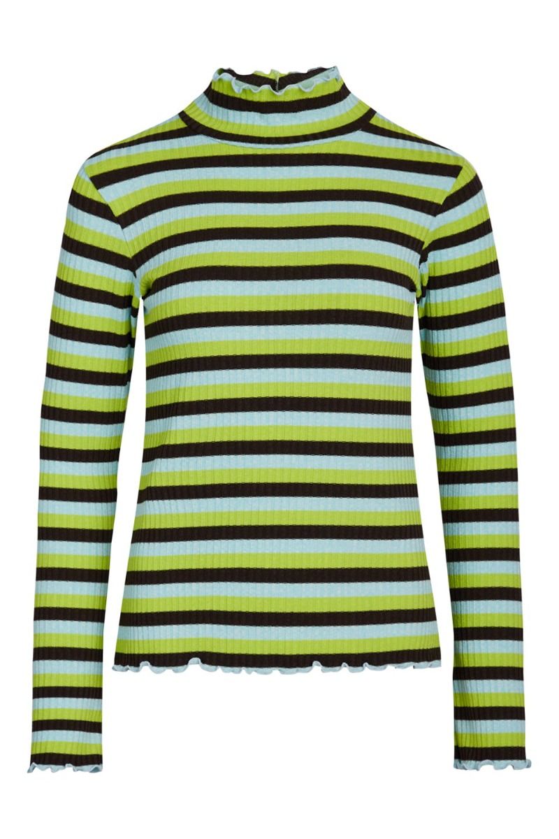 Mads Nørgaard - Bluse - Super Stripe Trevor Top - Super Stripe Wren