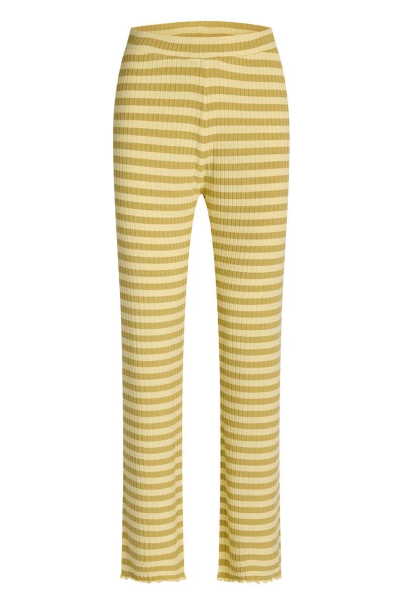 Mads Nørgaard - Bukser - 5x5 Stripe Lonnie Pants 5X5 - Stripe/Southern Moss