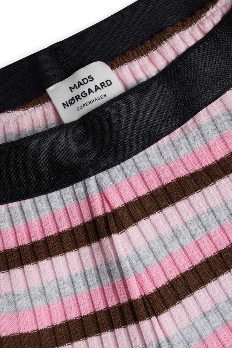 Mads Nørgaard - Bukser - Super Stripe Lonnie Pants - Multi Candy Pink