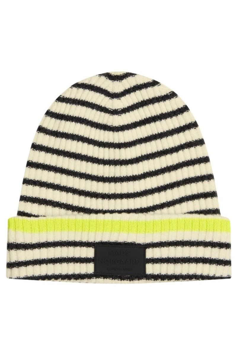 Mads Nørgaard - Hue - Recycled Iceland Anju Hat - Dark Grey Melange/Winter White