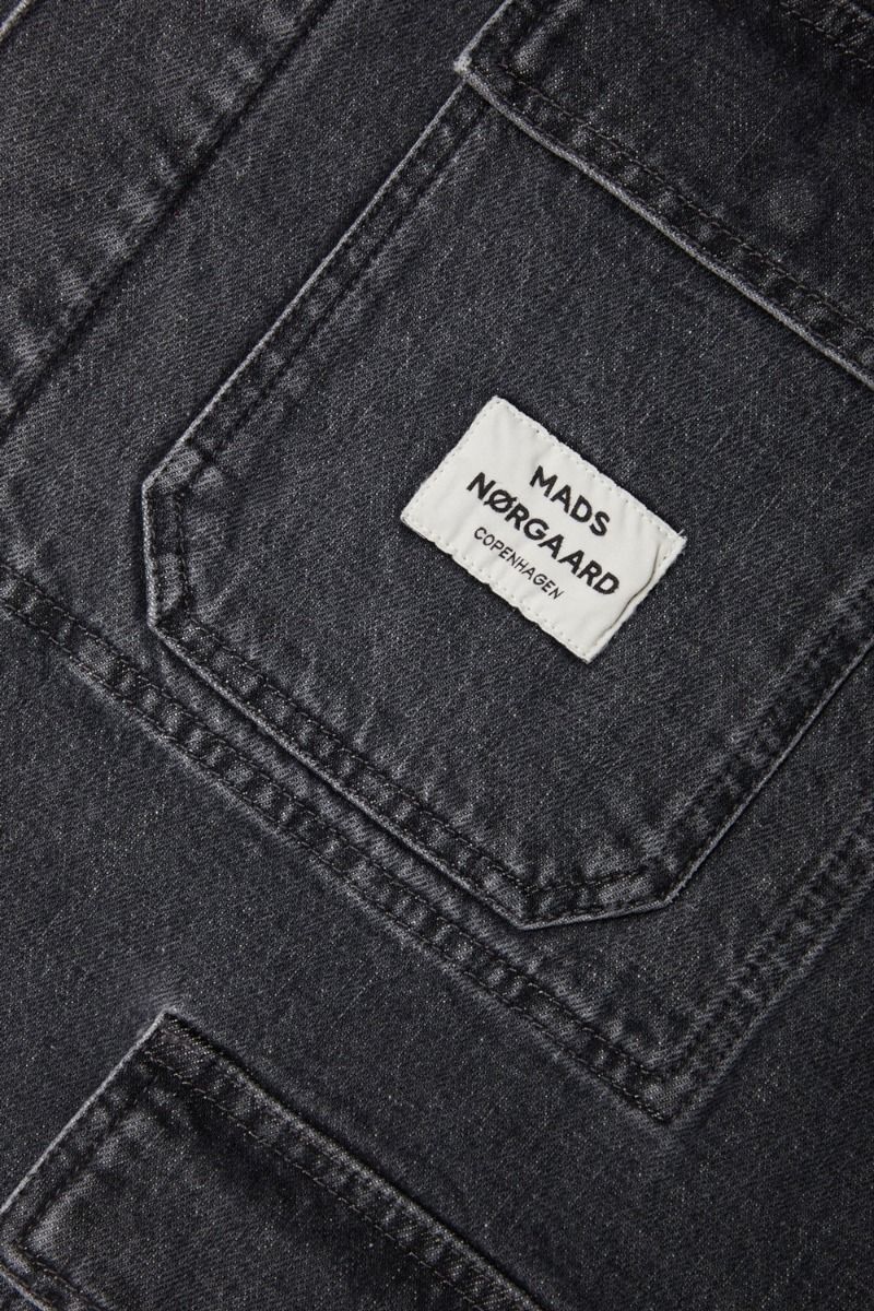 Mads Nørgaard - Jakke - Black Denim Johnny Jacket - Black