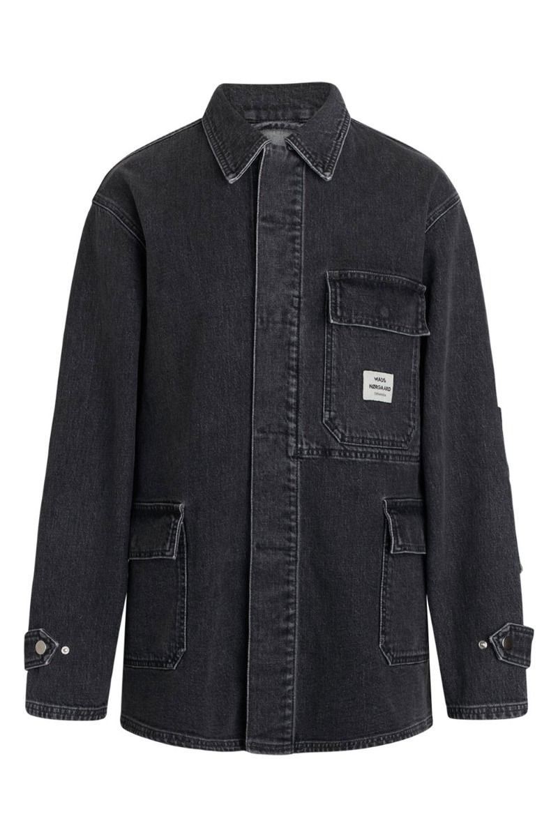 Mads Nørgaard - Jakke - Black Denim Johnny Jacket - Black