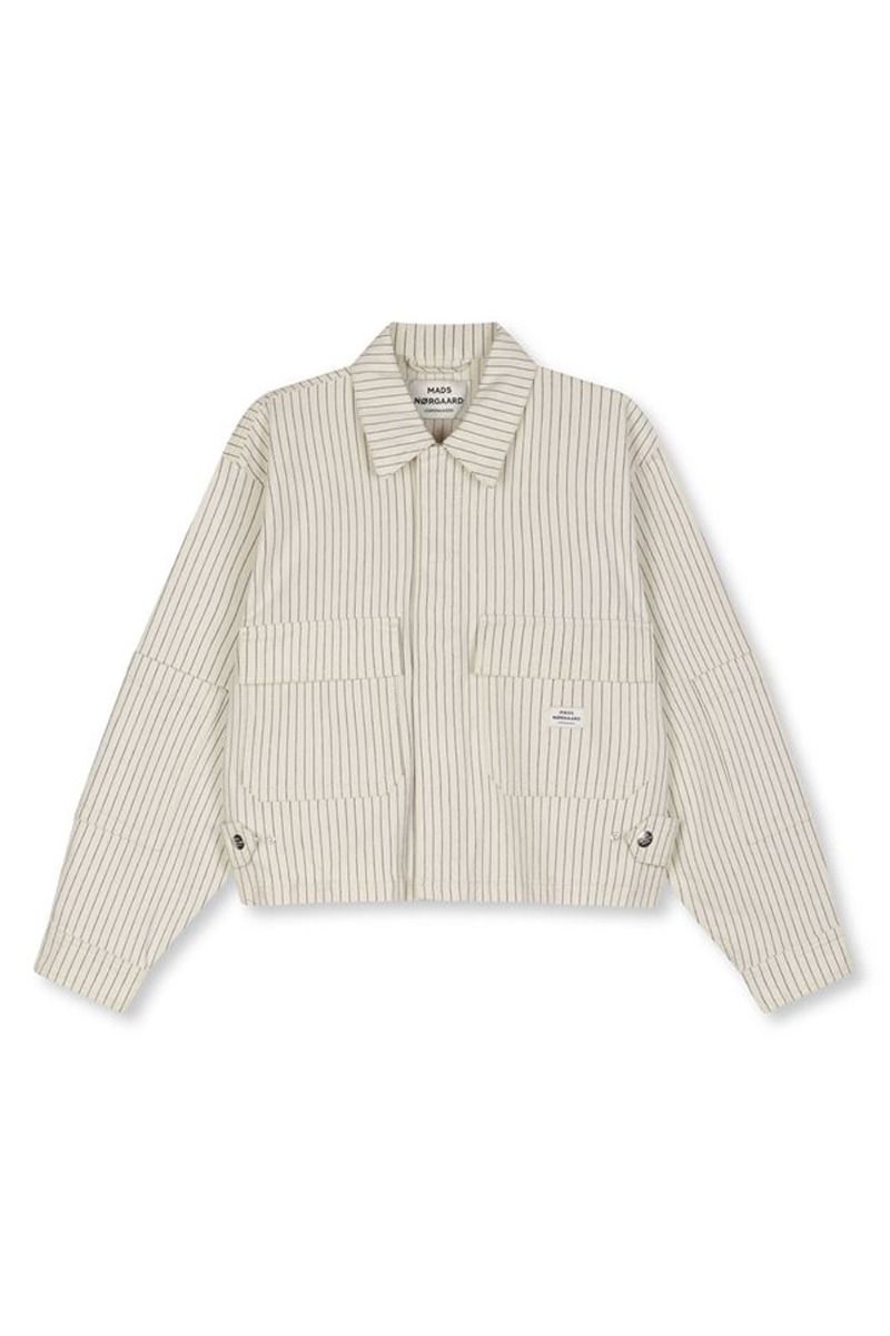 Mads Nørgaard - Jakke - Field Pin Soleil Jacket - Whitecap Gray