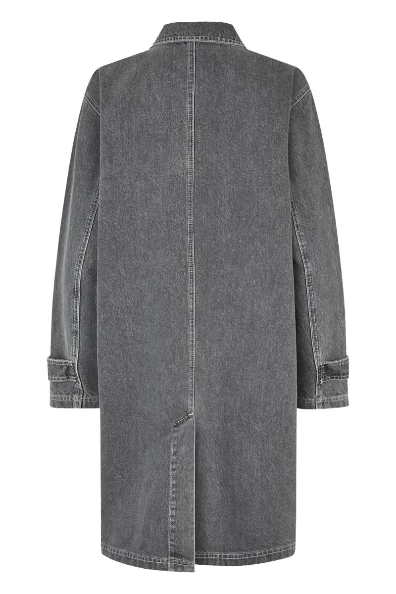 Mads Nørgaard - Jakke - Grey Denim Jeiru Coat - Grey