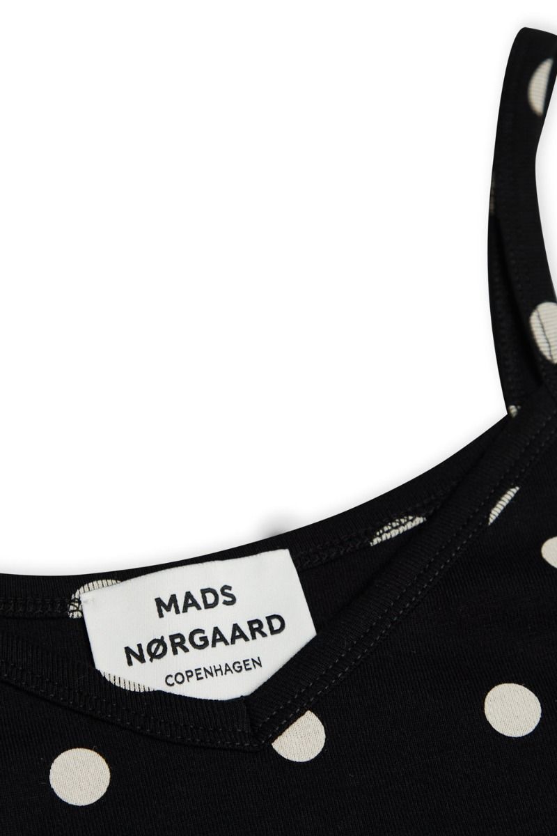 Mads Nørgaard - Kjole - 1x1 Organic Delkissa Dress - Black/Whitecap Gray