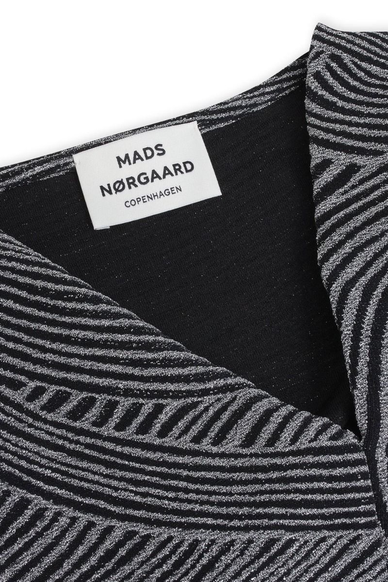 Mads Nørgaard - Kjole - Amazing Glitter Ross Dress - Black/Silver