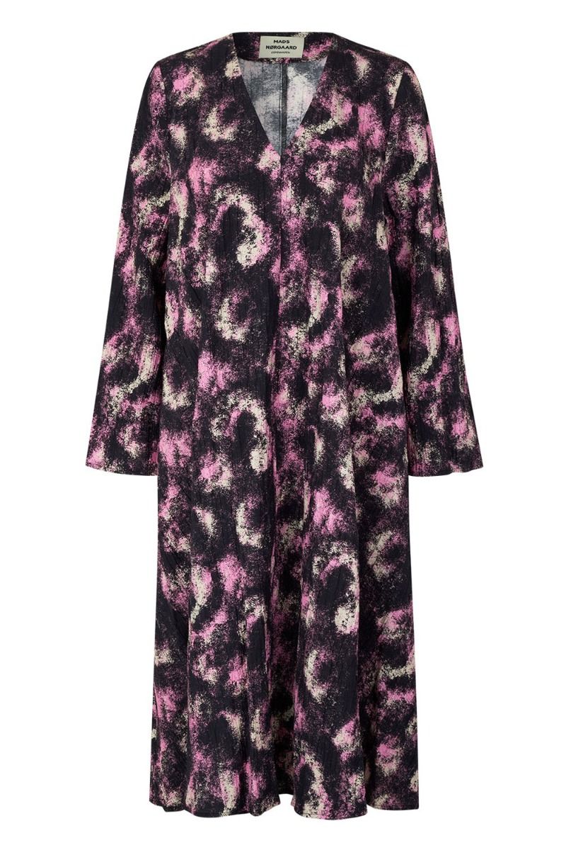 Mads Nørgaard - Kjole - Chakra Joy Dress - Spray Aop/Begonia Pink
