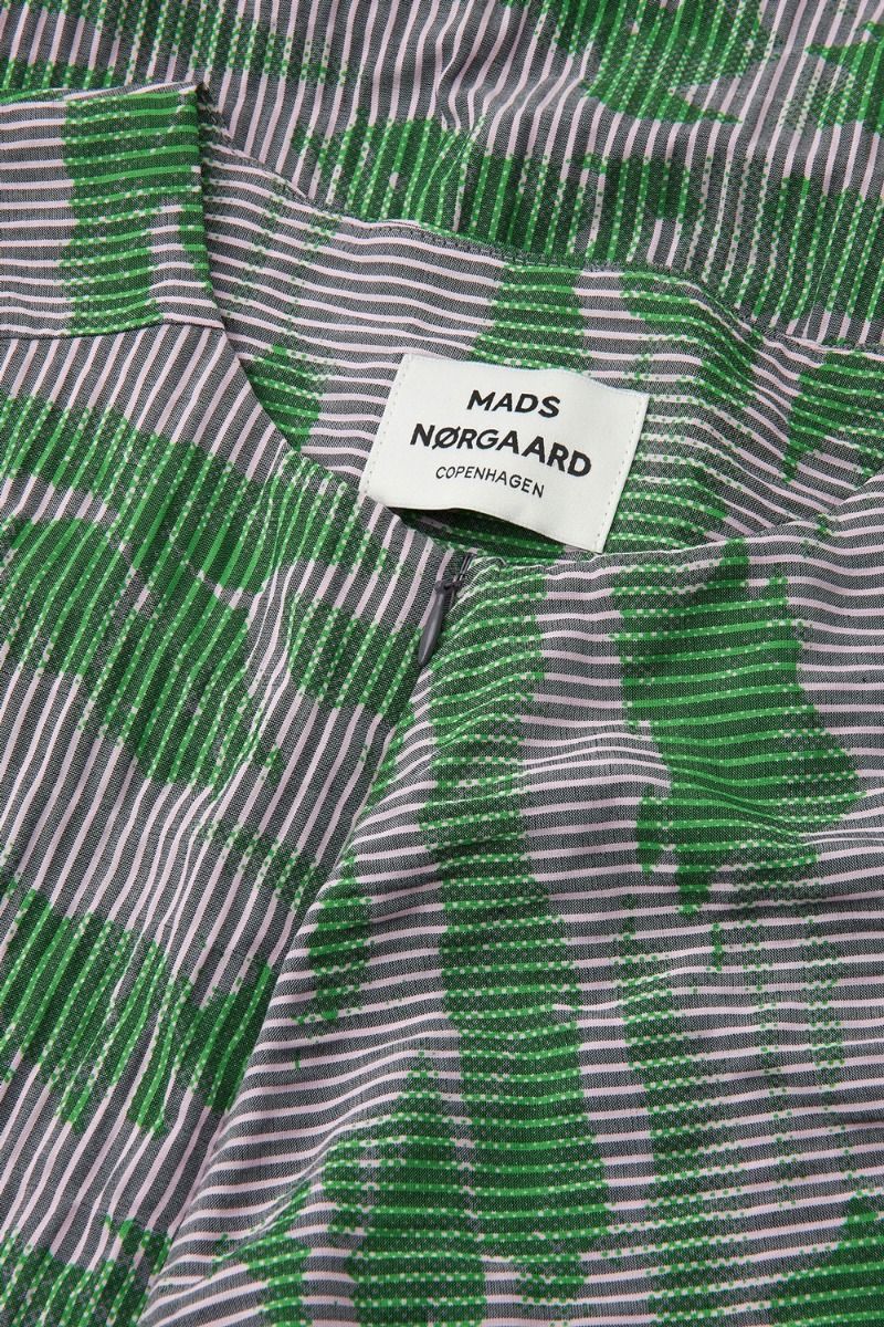 Mads Nørgaard - Kjole - Crinckle Pop Rosaly Dress - Cloud Aop/Andean Toucan