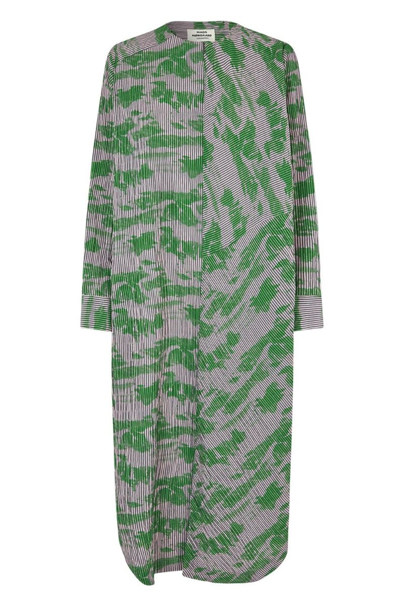 Mads Nørgaard - Kjole - Crinckle Pop Rosaly Dress - Cloud Aop/Andean Toucan