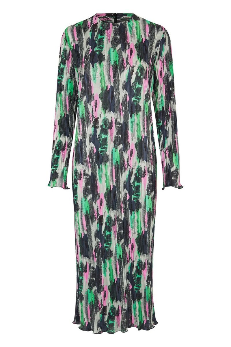 Mads Nørgaard - Kjole - Dantel Beate Dress - Mesh Aop/Andean Toucan