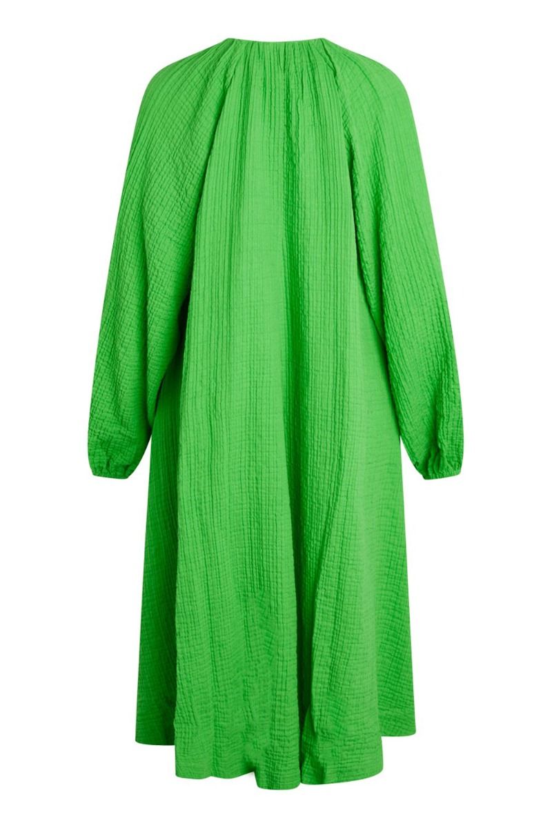 Mads Nørgaard - Kjole - Gaze Bellini Dress - Classic Green