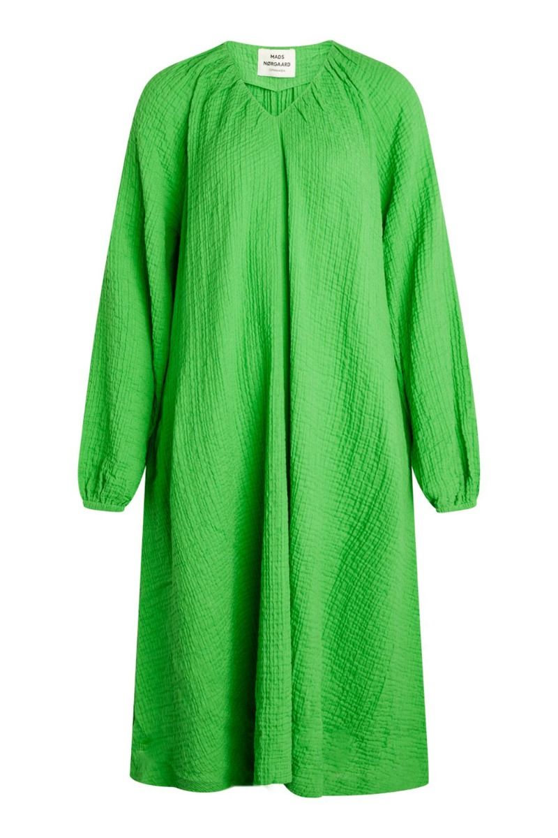 Mads Nørgaard - Kjole - Gaze Bellini Dress - Classic Green