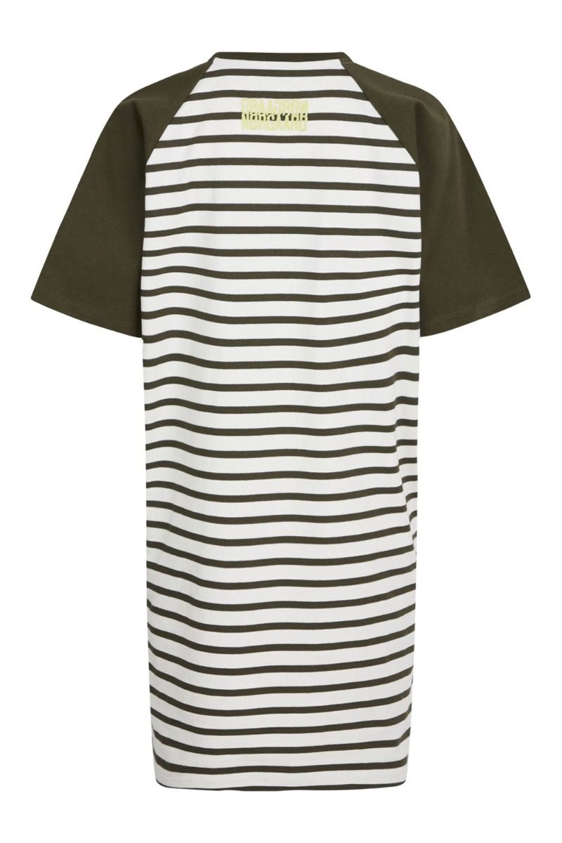 Mads Nørgaard - Kjole - Heavy Single Lola Dress - Snowwhite/Forest Night