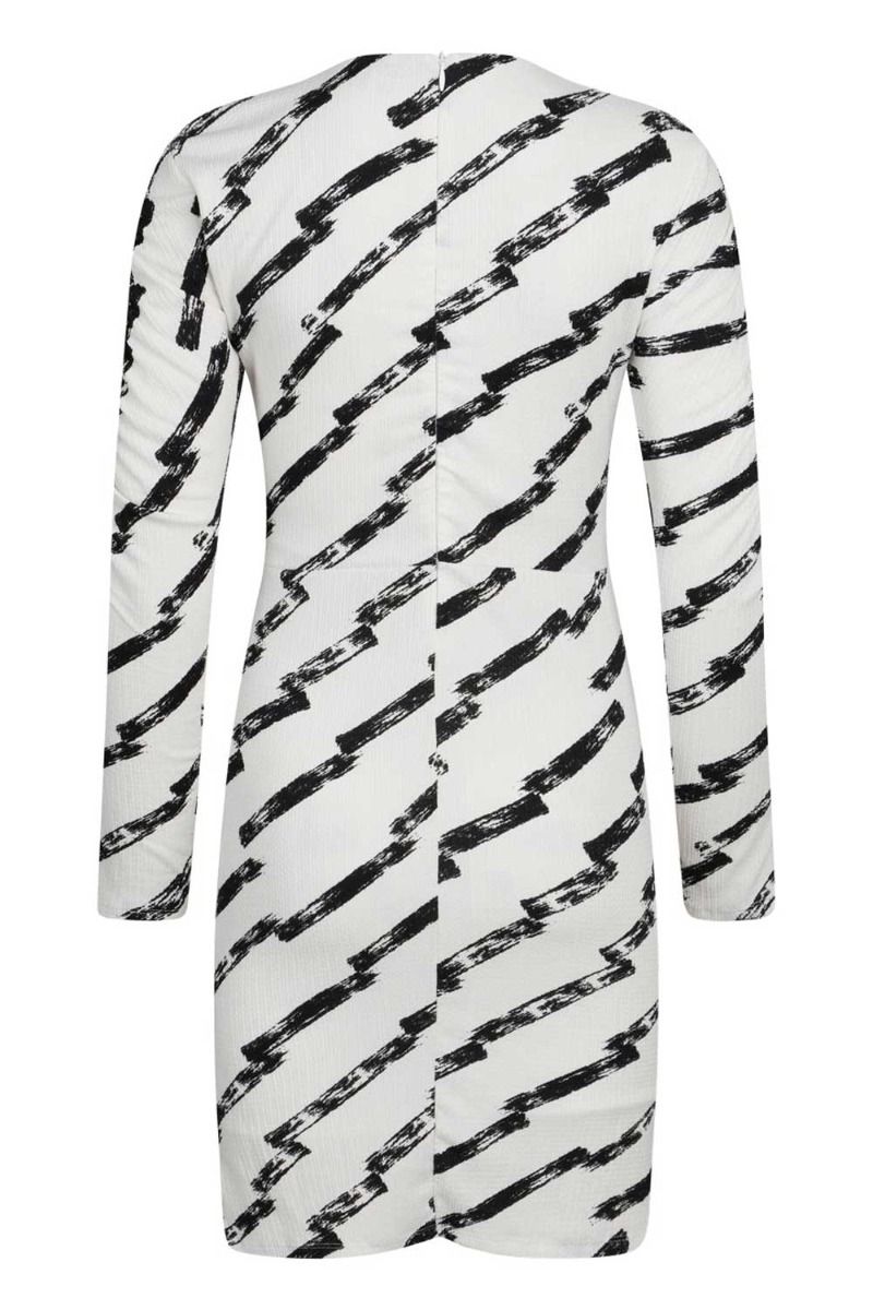 Mads Nørgaard - Kjole - Pollux Altena Dress - AOP Paint Stripe Aop/White Alyssum