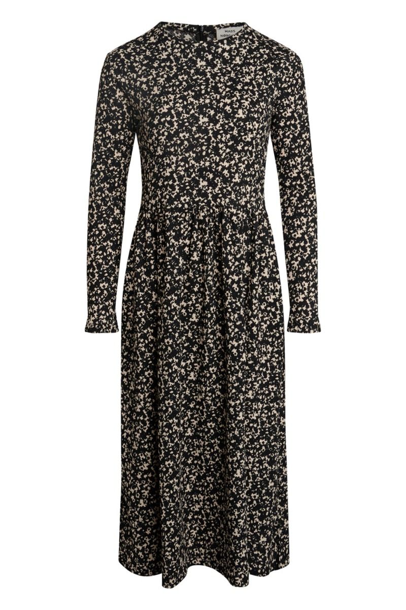 Mads Nørgaard - Kjole - Pollux Docca Dress - Parchment/Black