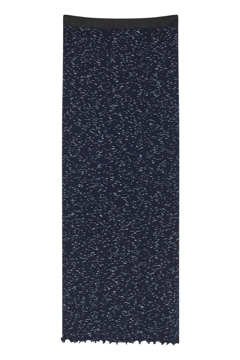 Mads Nørgaard - Nederdel - 2x2 Cotton Space Maxine Skirt - Multi Midnight