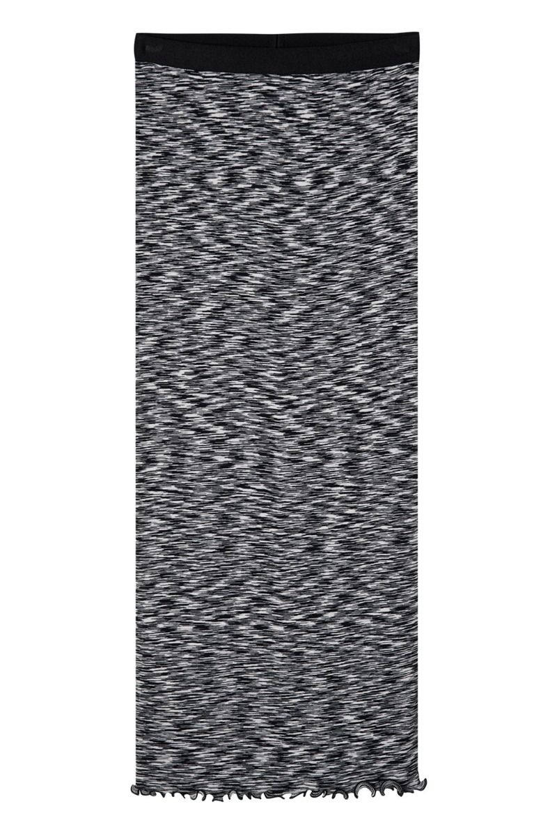 Mads Nørgaard - Nederdel - 2x2 Cotton Space Maxine Skirt - Multi Black