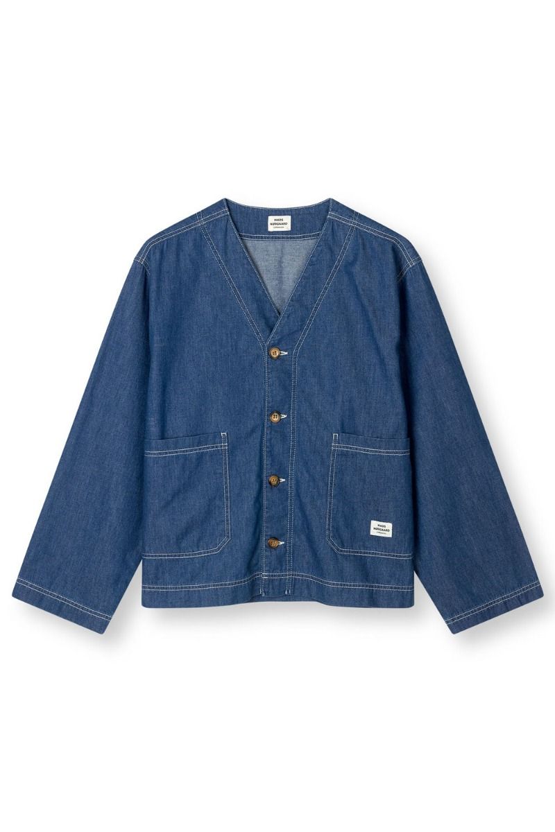 Mads Nørgaard  - Skjorte - Air Denim Jonna Shirt - Mid Blue Denim