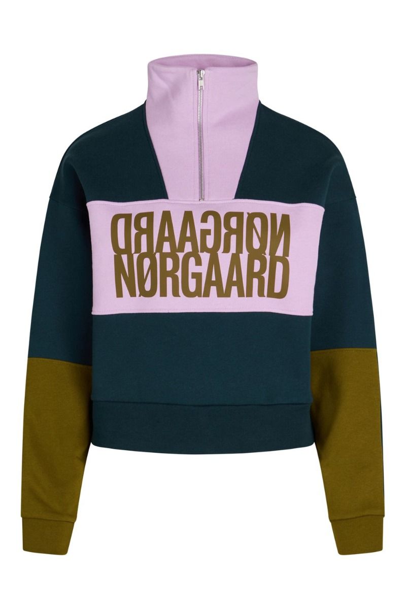 Mads Nørgaard - Sweatshirt - Organic Sweat Tally Block - Multi Lavendula
