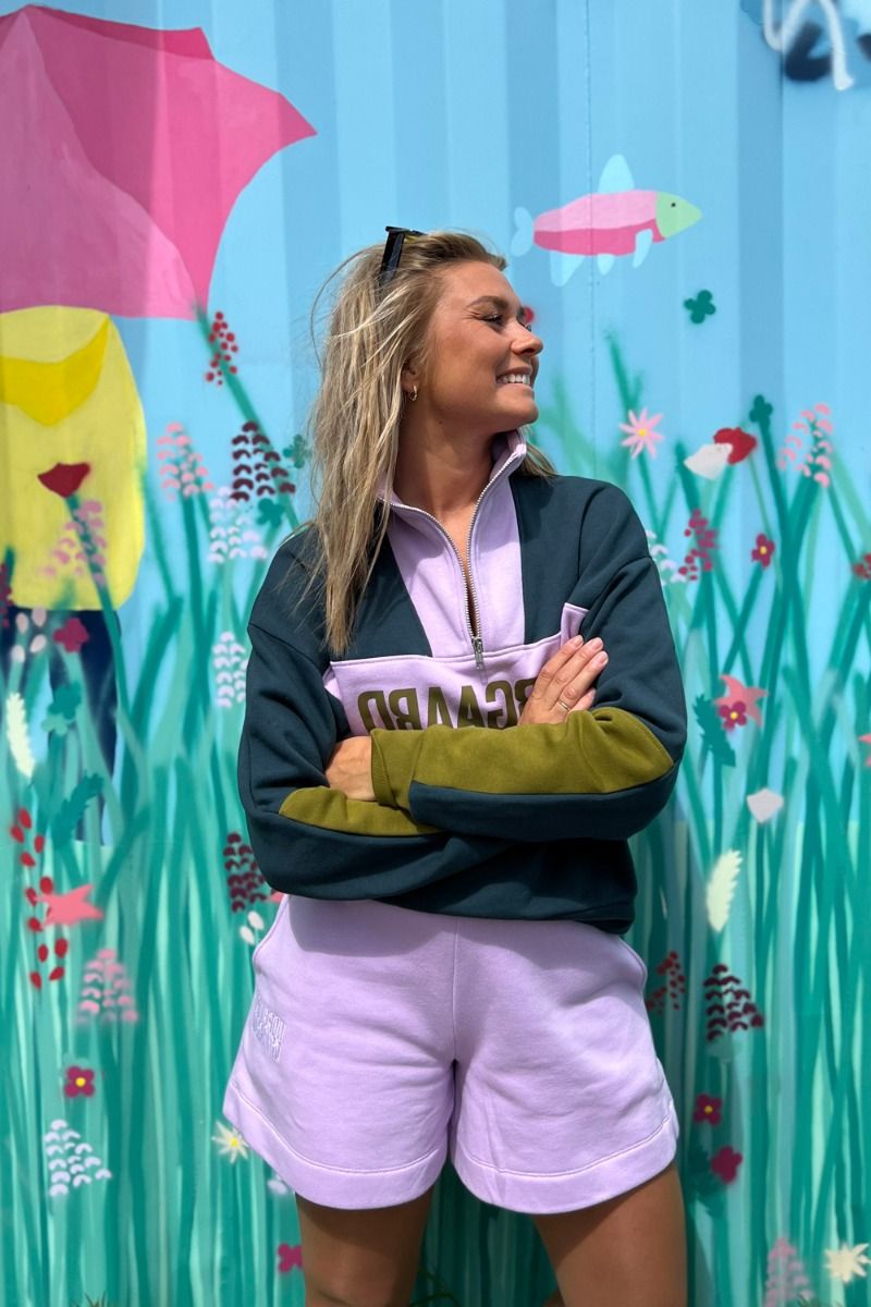 Mads Nørgaard - Sweatshirt - Organic Sweat Tally Block - Multi Lavendula