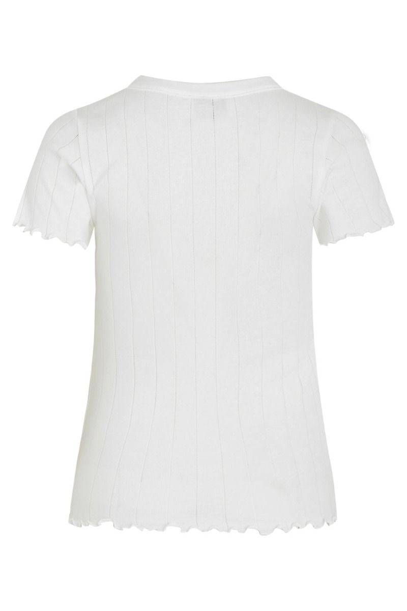 Mads Nørgaard - T-shirt - Pointella Trixa Tee - White Alyssum
