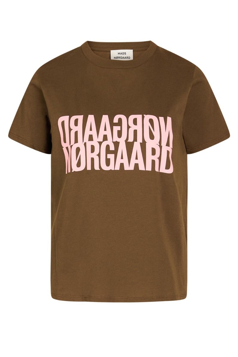 Mads Nørgaard - T-shirt - Single Organic Trenda P Tee - Desert Palm