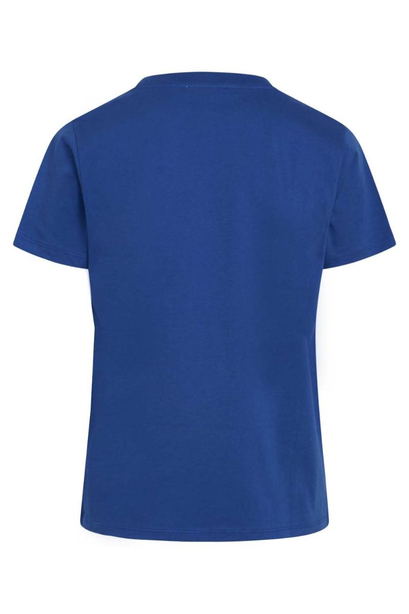 Mads Nørgaard - T-shirt - Single Organic Trenda P Tee - Princess Blue