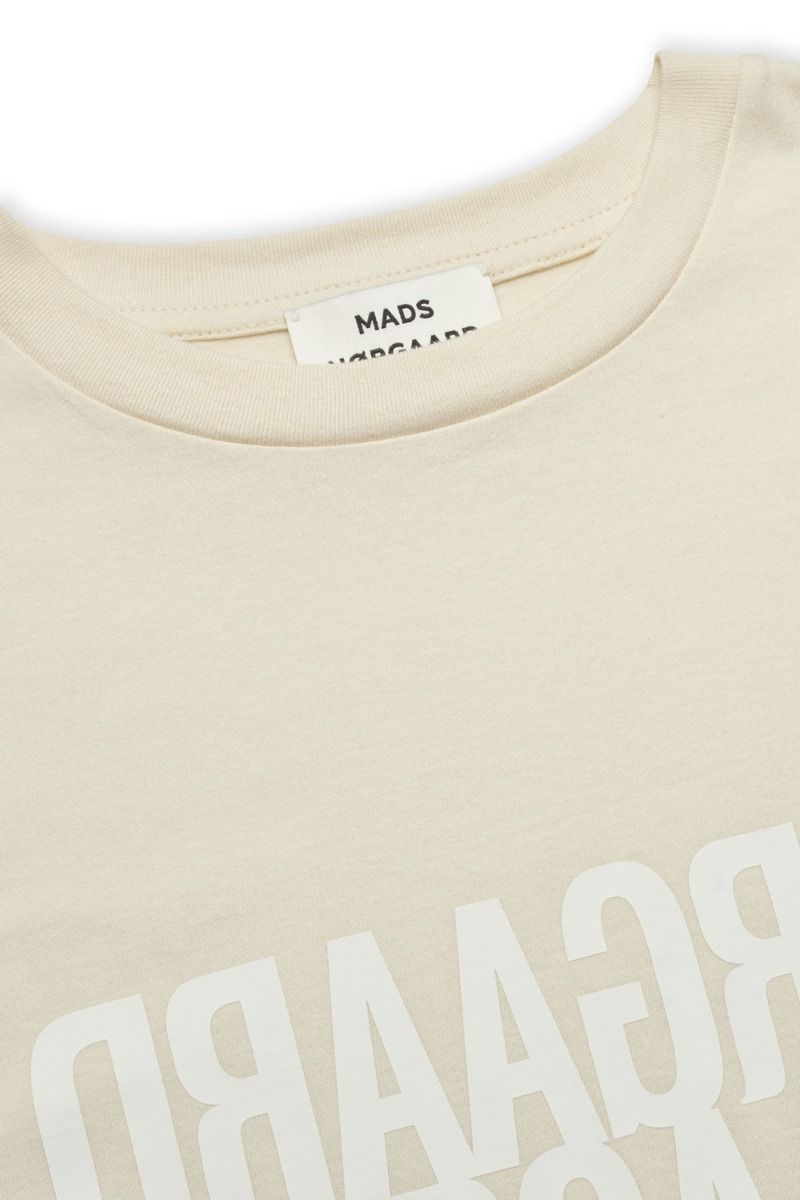 Mads Nørgaard - T-Shirt - Single Organic Trenda P Tee - Whitecap Grey