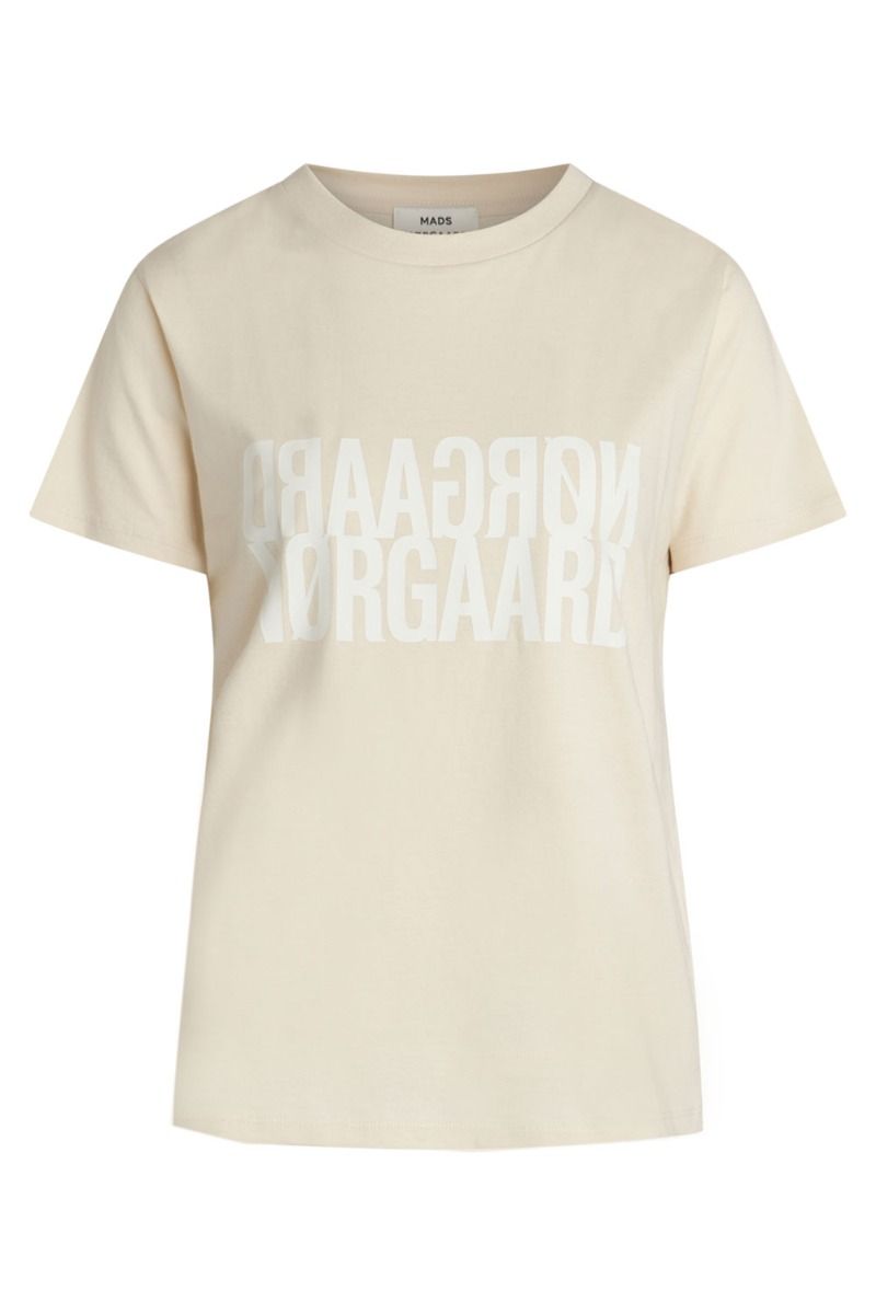 Mads Nørgaard - T-Shirt - Single Organic Trenda P Tee - Whitecap Grey
