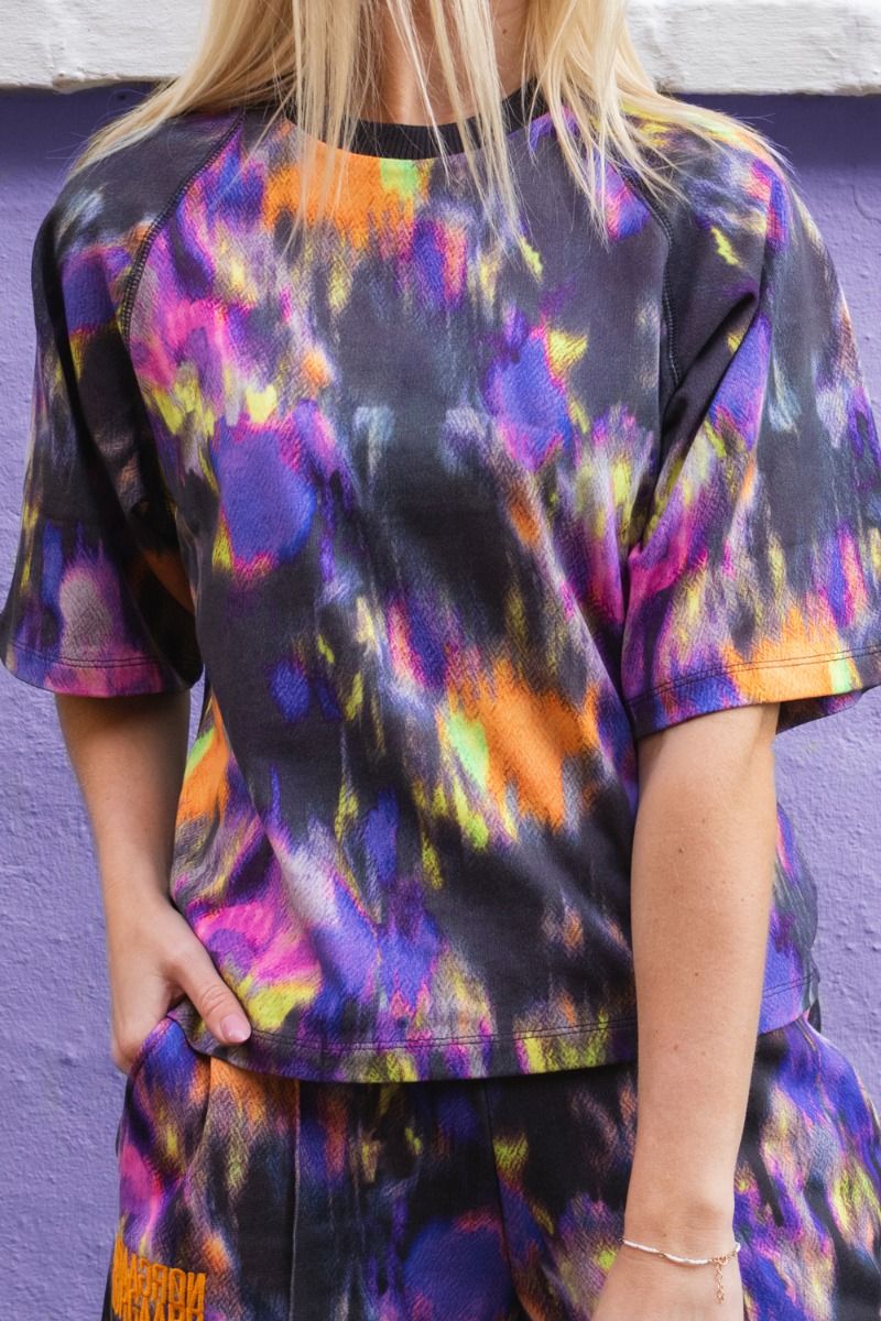 Mads Nørgaard - T-shirt - Trista Tee Heavy Single - Multi Purple Hebe