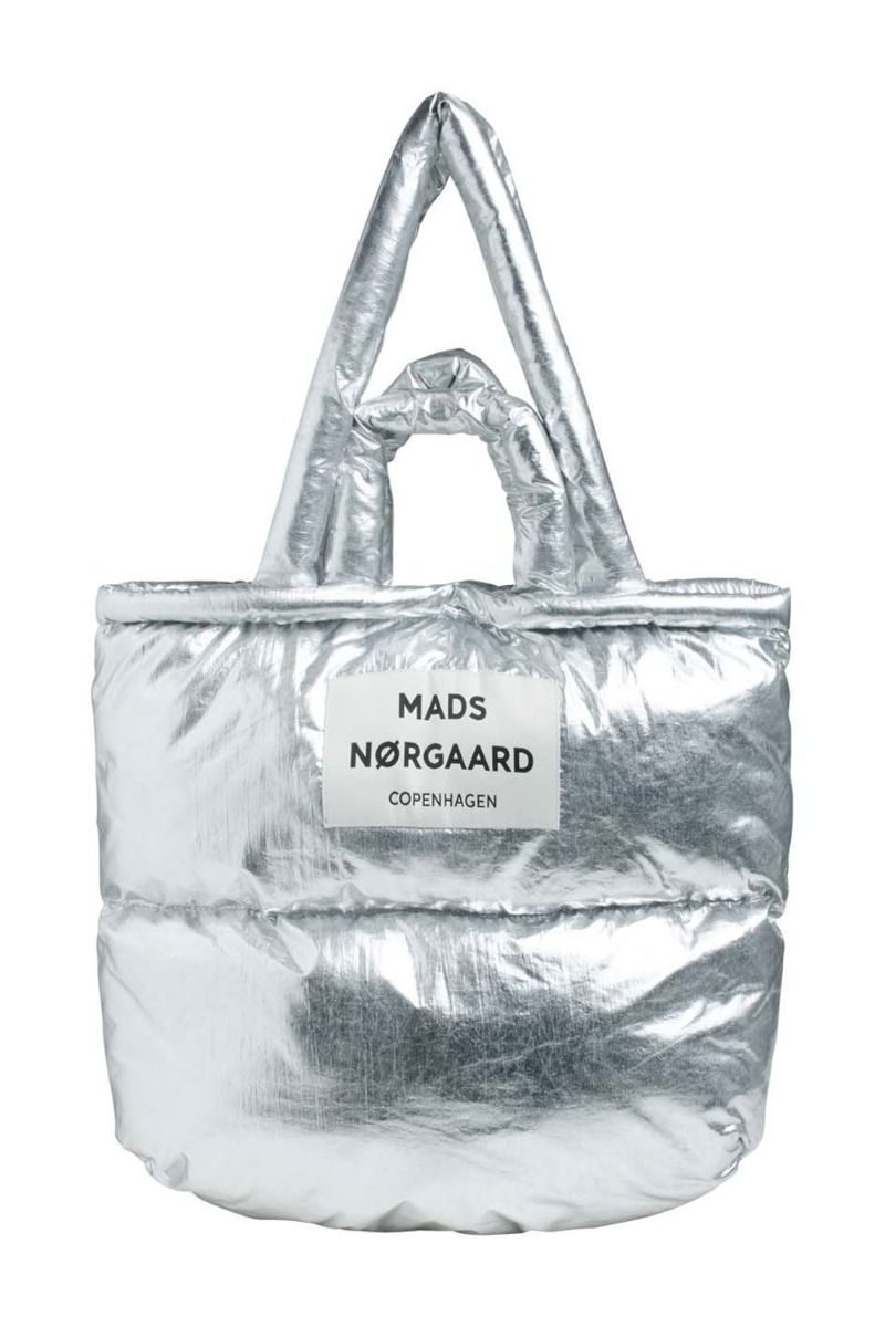 Mads Nørgaard - Taske - Pillow Bag Crinkled Metal - Silver