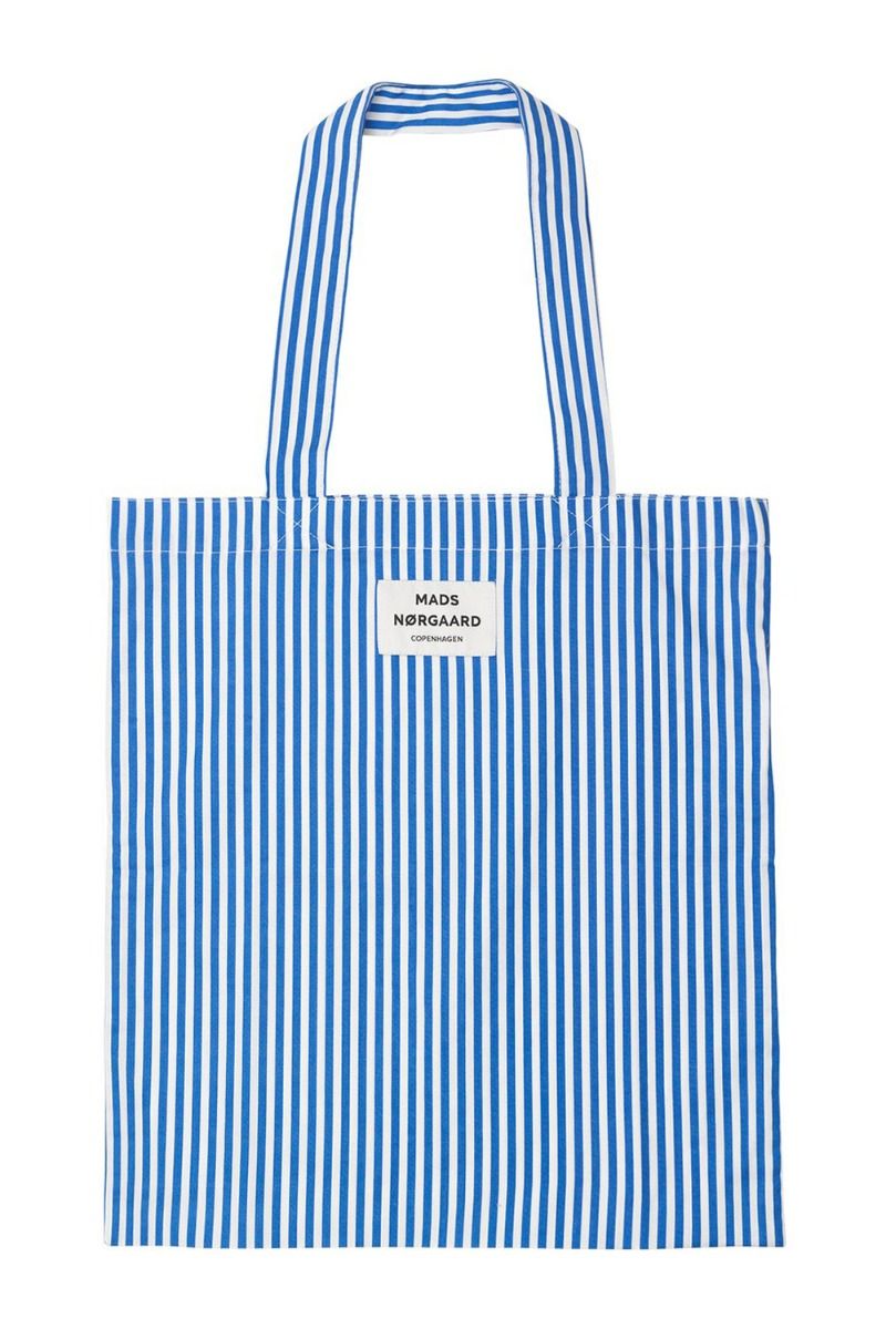 Mads Nørgaard - Taske - Soft Organic Atoma - Blue/White